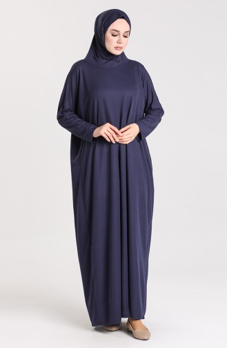 Hooded Prayer Dress 0620-02 Navy Blue 0620-02