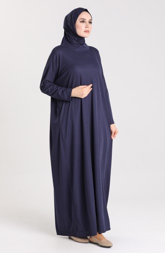 Hooded Prayer Dress 0620-02 Navy Blue 0620-02