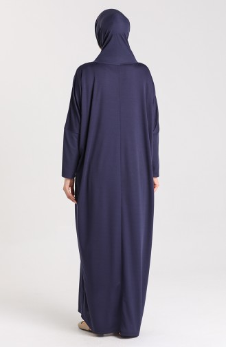 Hooded Prayer Dress 0620-02 Navy Blue 0620-02