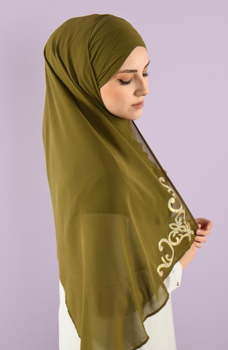 Khaki Praktischer Turban 0004-17