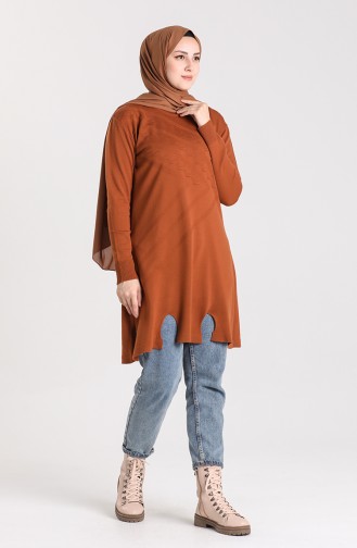 Triko Tunik 55223-04 Taba