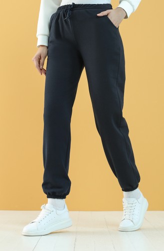 Jogger Sweatpants with Pockets 2022-03 Navy Blue 2022-03