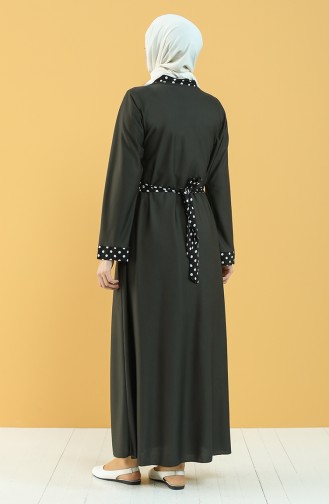 Polka Dot Garnili Prayer Dress 4564-04 Dark Green 4564-04