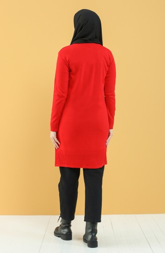 Knitwear Tunic 55015-08 Red 55015-08