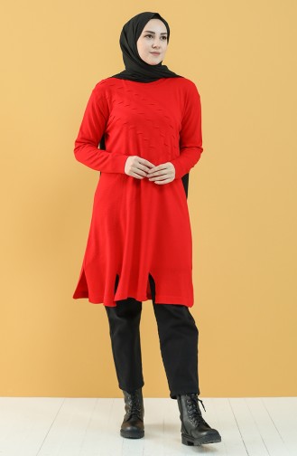 Knitwear Tunic 55223-06 Red 55223-06