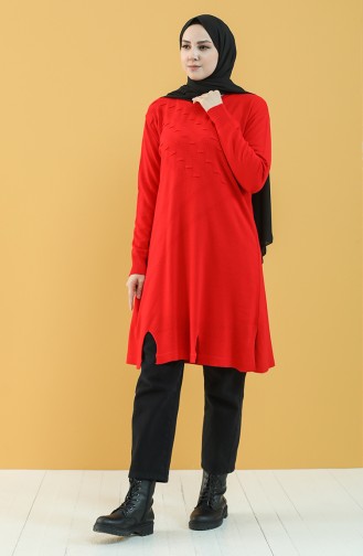 Knitwear Tunic 55223-06 Red 55223-06