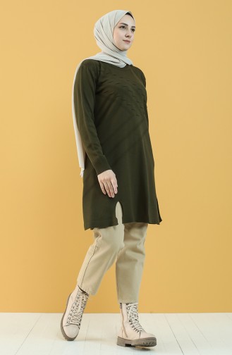 Triko Tunik 55223-10 Haki