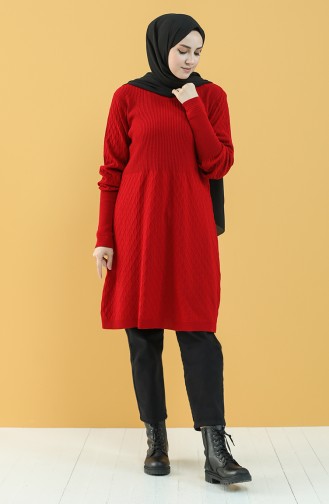 Knitwear Tunic 55367-04 Red 55367-04