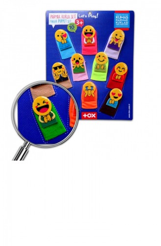 Tox Emojiler 10 Parça Parmak Kukla Eğitici Oyuncak T106 T040300106