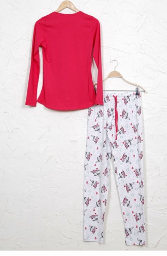 Granat-Blumen Pyjama 41545628.
