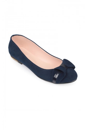 Ballerine Pour Femme Bleu Marine 7511-1