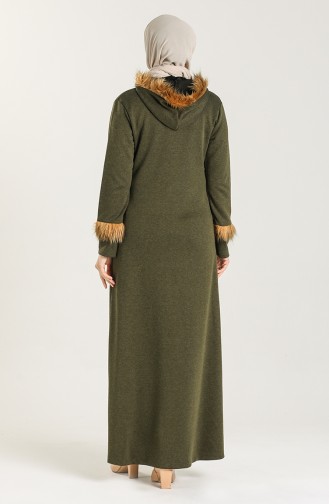 Khaki Abaya 0101-03