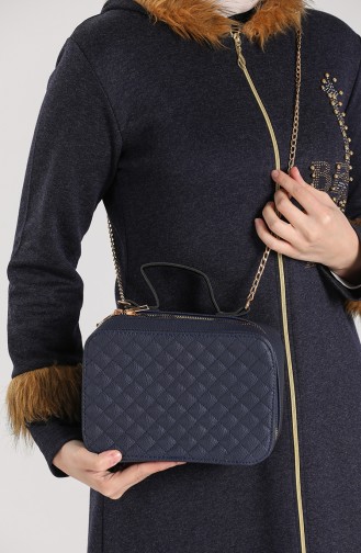 Navy Blue Shoulder Bags 10117-01