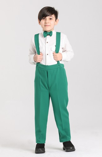 Boy Salopet Pants 2032-01 Green 2032-01