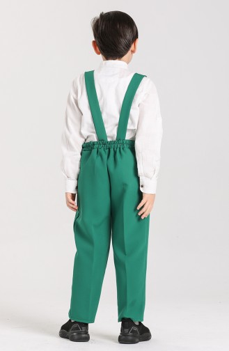 Boy Salopet Pants 2032-01 Green 2032-01