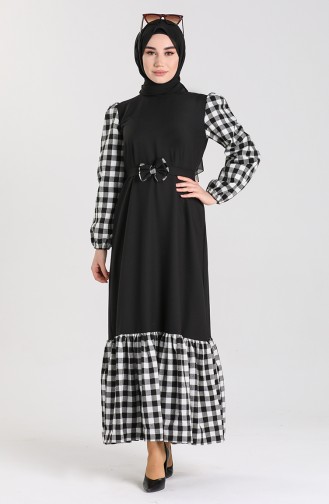 Weiß Hijab Kleider 2036-01
