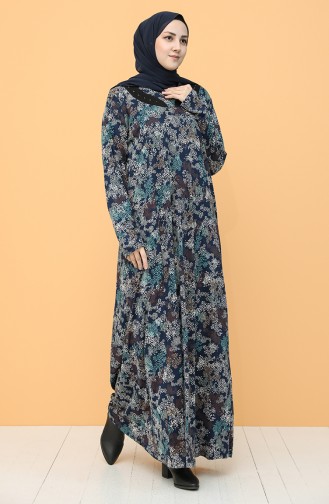 Robe Hijab Bleu Marine 0103-01