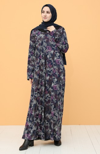 Robe Hijab Bleu Marine 0103-03