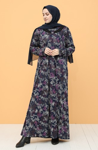 Robe Hijab Bleu Marine 0103-03