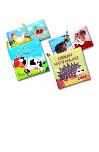 2 Kitap Tox Çiftlik Hayvanları Ve Orman Hayvanlar Kumaş Sessiz Kitap T134 T55 Bez Kitap Eğitici Oyuncak Yumuşak Ve Hışırtılı T030200143