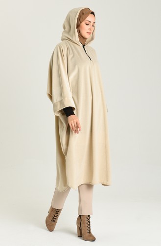 Beige Poncho 9037-04