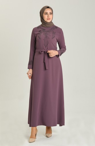 Habillé Hijab Rose Pâle 1185-02