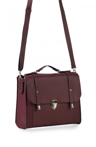 Claret red Shoulder Bag 130117