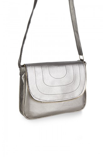 Silver Gray Shoulder Bag 130152