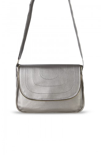 Silver Gray Shoulder Bag 130152