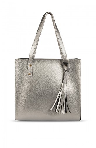 Sac D`épaule Gris argenté 140267