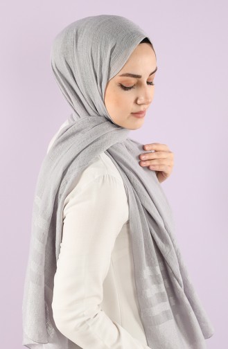 Light Gray Sjaal 15249-21