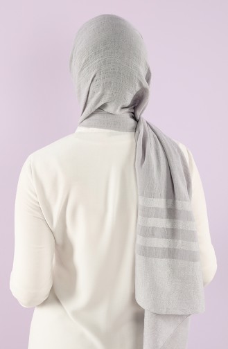 Light Gray Sjaal 15249-21