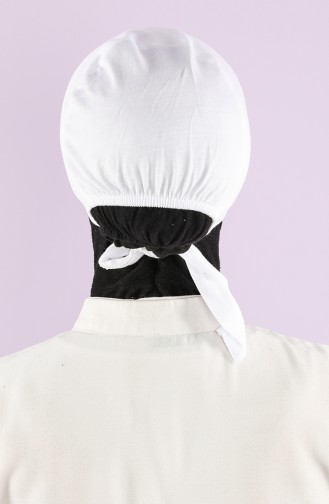 Sefamerve Bonnet antidérapant en Coton 0101-01 Blanc 0101-01