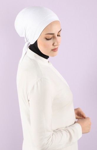 Lycra Non-Slip Bonnet 0301-01 White 0301-01