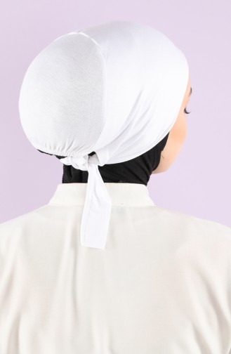 Lycra Non-Slip Bonnet 0301-01 White 0301-01