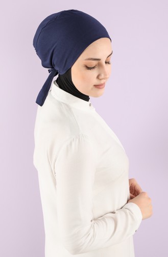 Sefamerve Cotton Non-Slippery Bonnet 0104-01 Navy Blue 0104-01