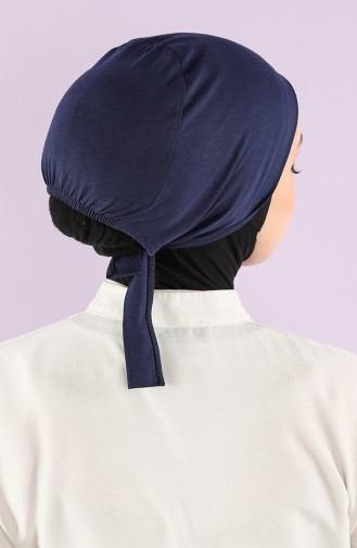 Sefamerve Cotton Non-Slippery Bonnet 0104-01 Navy Blue 0104-01