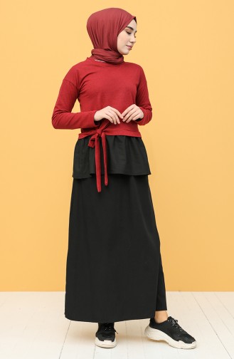 Claret Red Blouse 3239-11