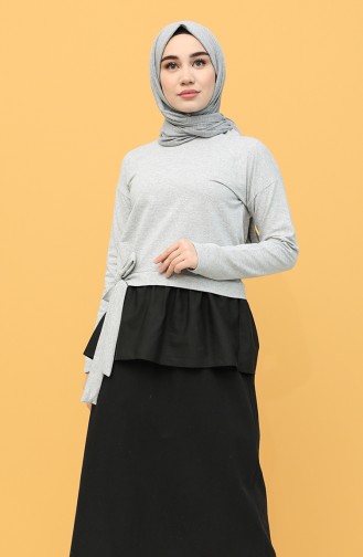 Gray Blouse 3239-10