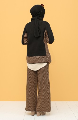 Knitwear Sweater Trousers Double Suit 5115-02 Black 5115-02