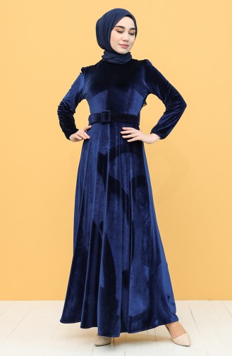 Belted Velvet Dress 3245-07 Parliament 3245-07