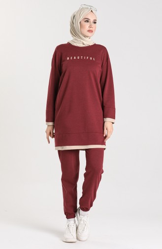 Claret Red Tracksuit 5088-03