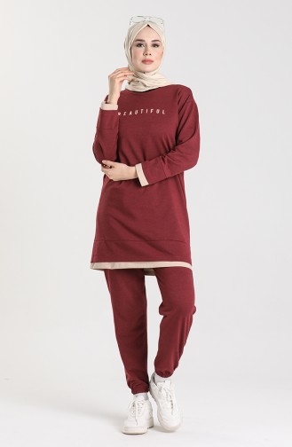 Garnish Sweat Suit 5088-03 Claret Red 5088-03