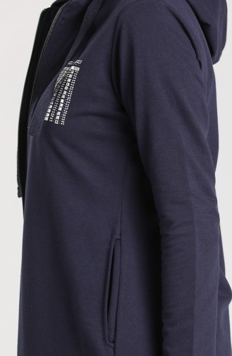 Hooded Tracksuit 7032-02 Navy Blue 7032-02