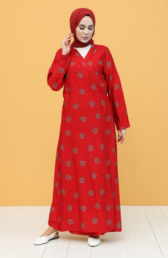 Claret red Praying Dress 1002A-01