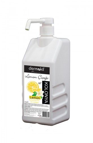 Dermokil Kolonya 80° Limon Çiçeği 1 Litre Walflı Sprey 07555