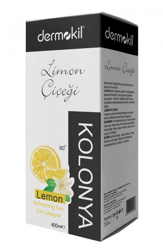 Dermokil Kolonya 80° Limon Çiçeği 400 Ml Pet Kutulu 07562