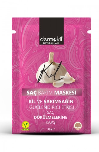 Dermokil Saç Bakım Maskesi Kil Ve Sarımsağın Etkisi 35Ml 08637