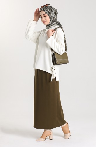 Khaki Skirt 0128-01