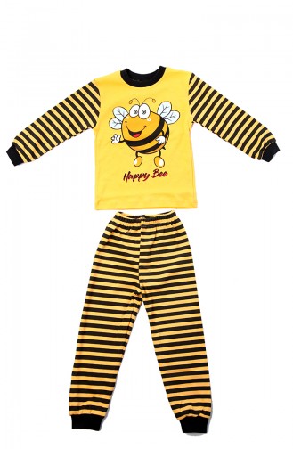 Yellow Baby and Children`s Pajama Set 12501